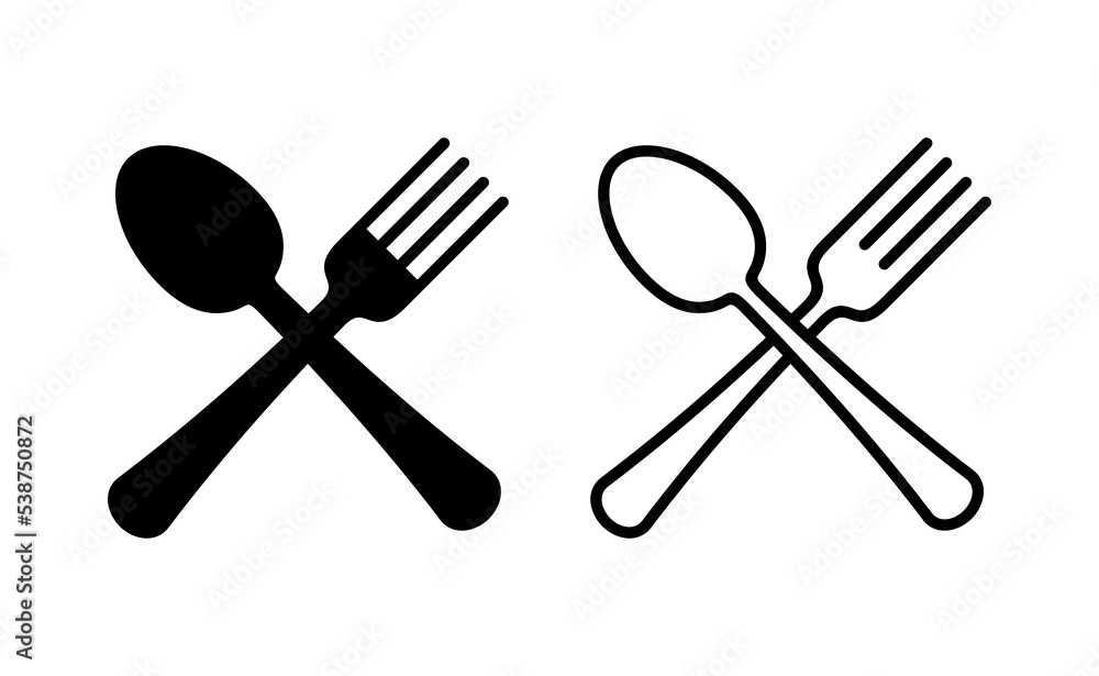 spoon and fork icon vector for web and mobile app. spoon, fork and knife icon vector. restaurant sign and symbol spoon and fork icon vector for web and mobile app. spoon, fork and knife icon vector. restaurant sign and symbol