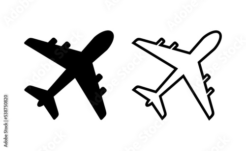 Plane icon vector for web and mobile app. Airplane sign and symbol. Flight transport symbol. Travel sign. aeroplane