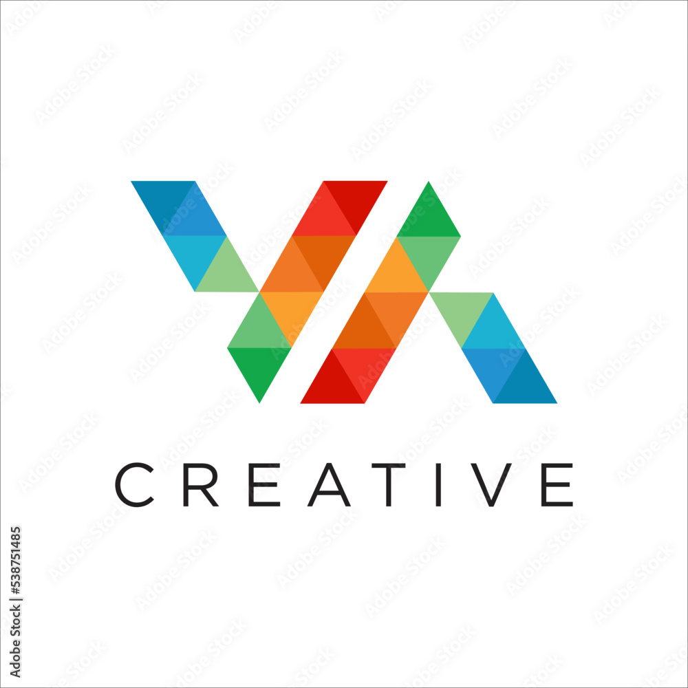 Letter VA, AV Logo Design Template Letter VA, AV Logo Design Template