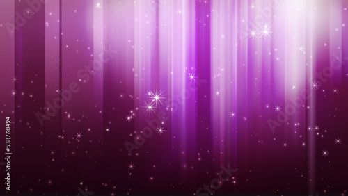 色のついた背景にキラキラが舞い、光が左右に動く