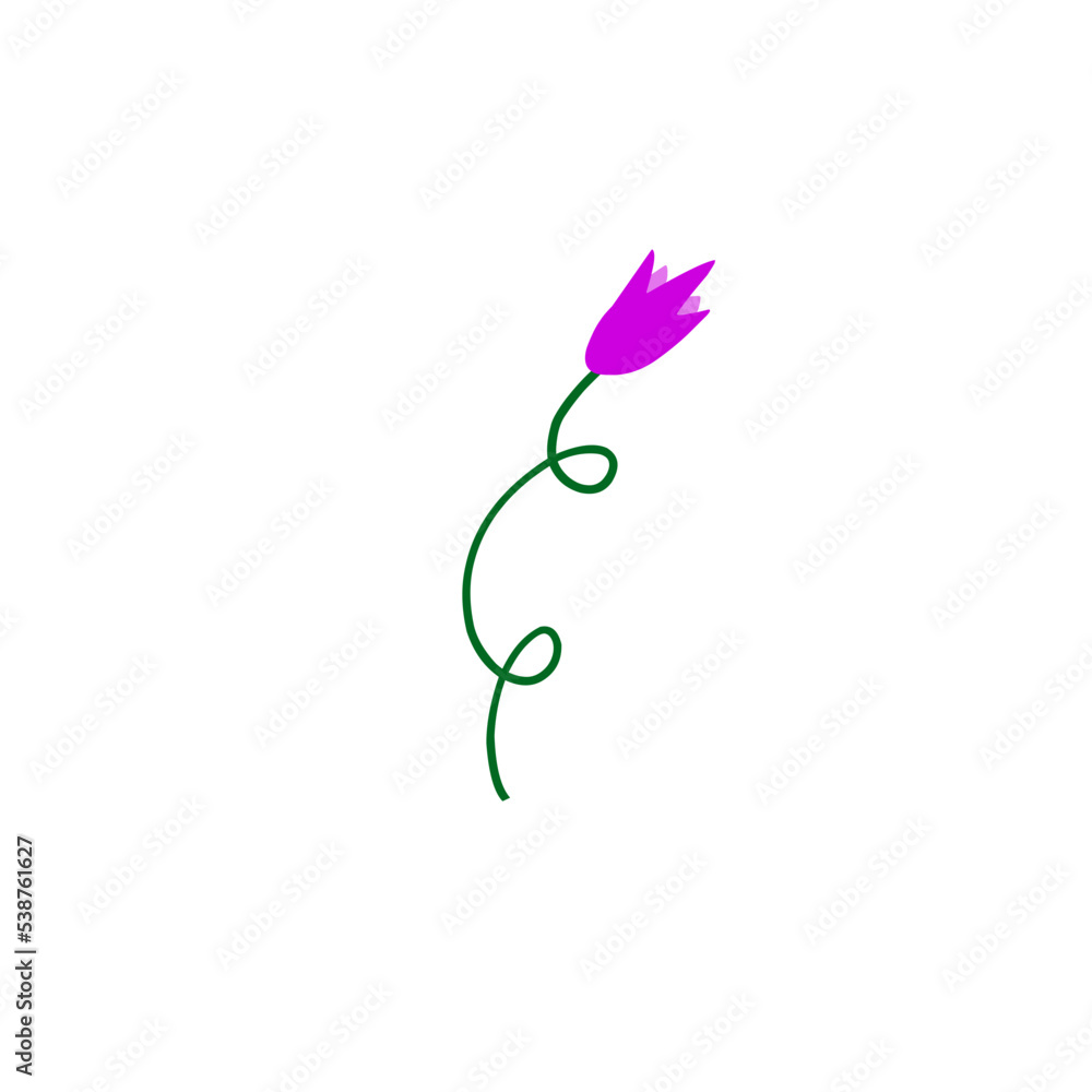 purple flower with green stem purple flower with green stem