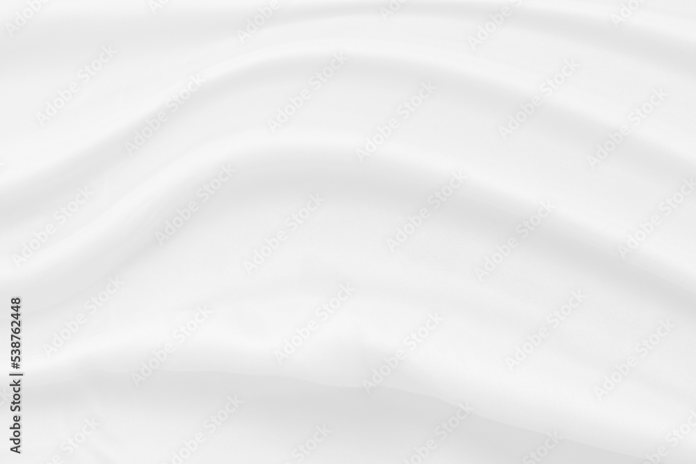 Fototapeta premium white cloth background soft wrinkled fabric patrem and surface.