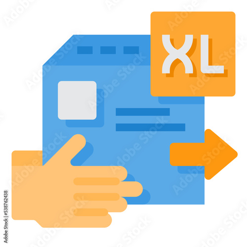 large flat icon