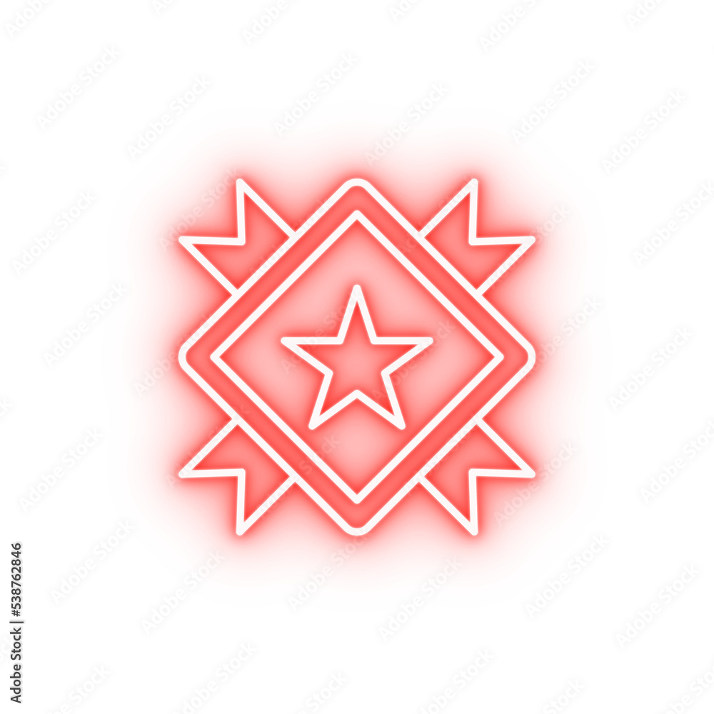 medal neon icon medal neon icon