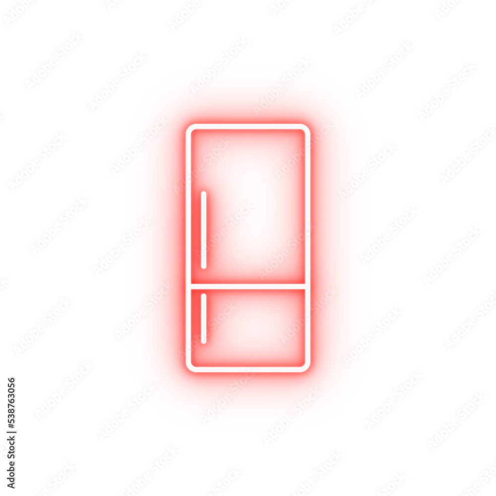 fridge neon icon fridge neon icon