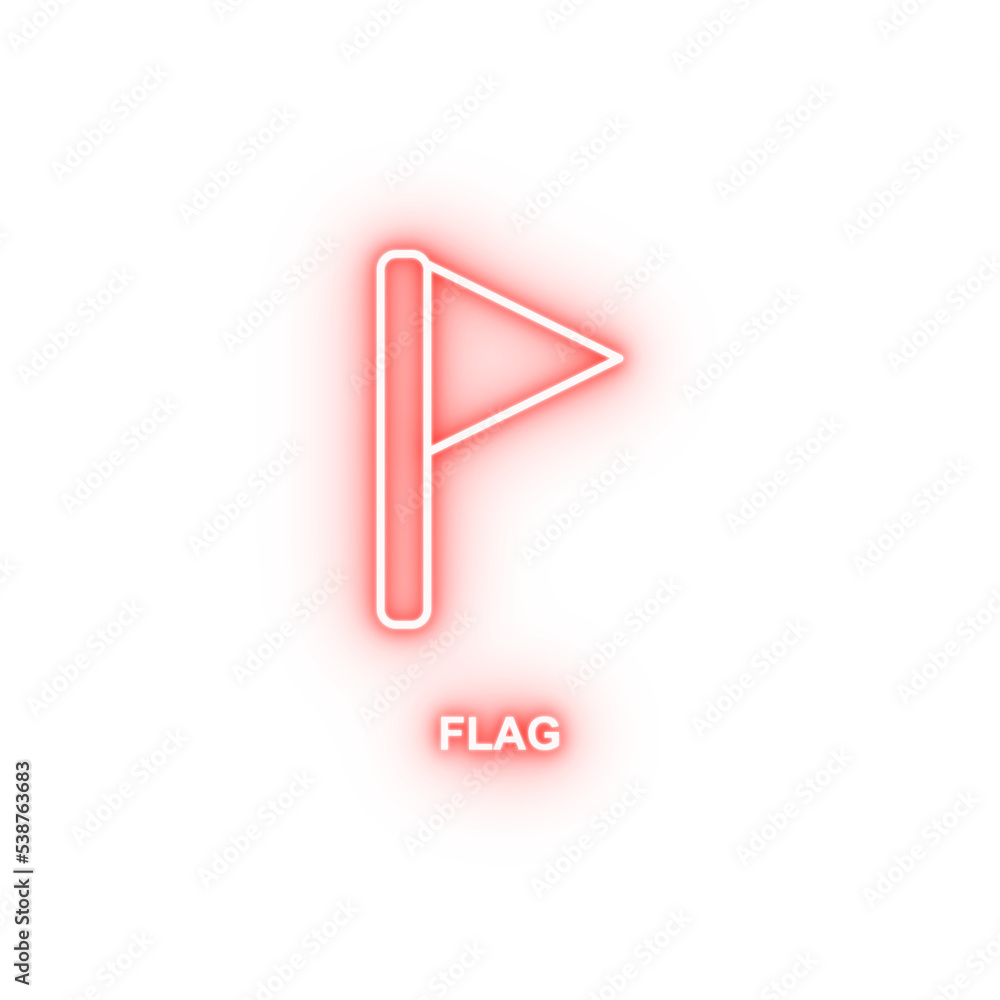 flag neon icon flag neon icon