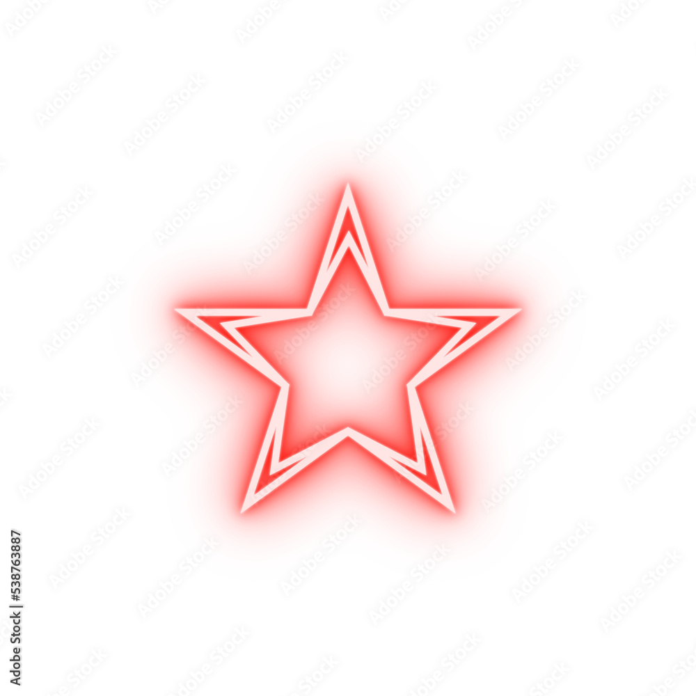 star line neon icon star line neon icon
