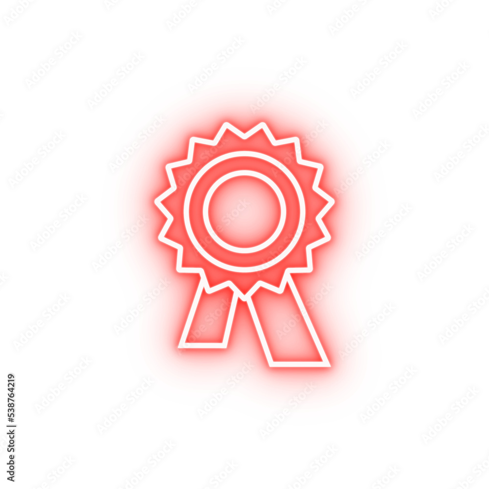 medal neon icon