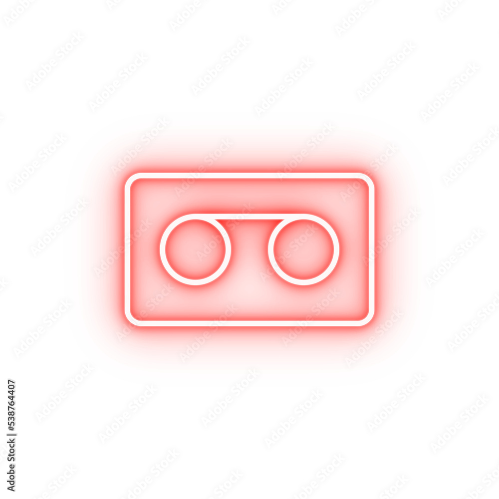 dictaphone sign neon icon dictaphone sign neon icon