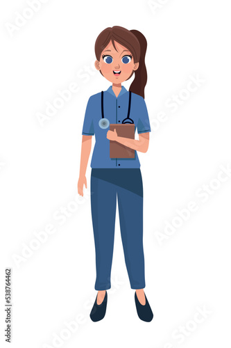 female doctor with order