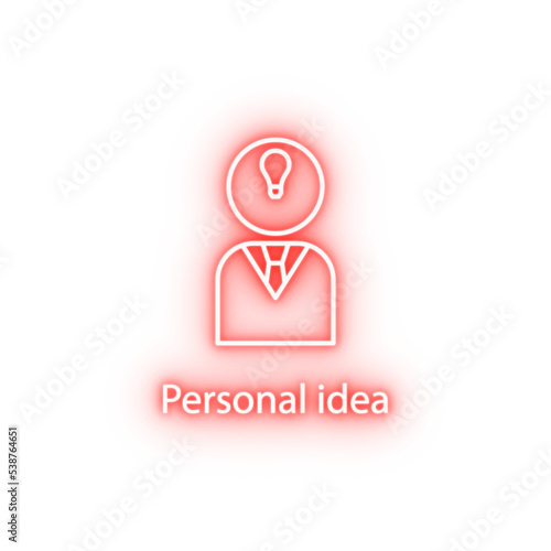 persanal idea neon icon