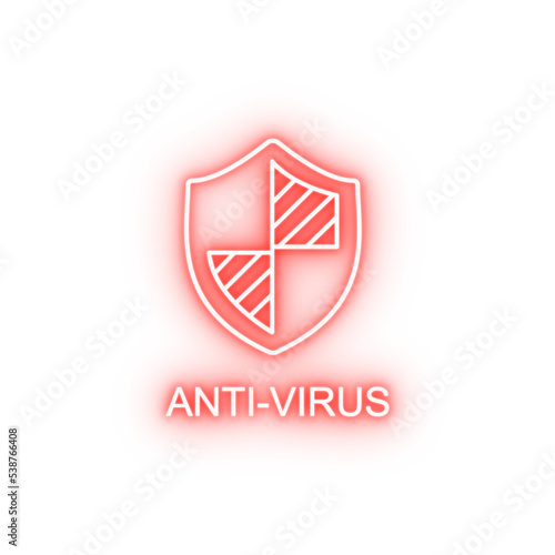 anti virus outline neon icon Free Download anti virus outline neon icon - GFXLoad