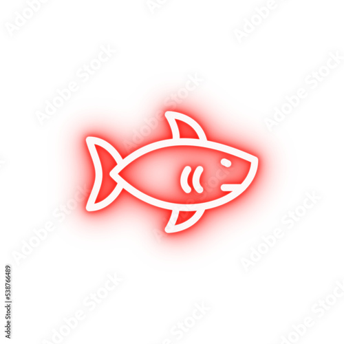 shark neon icon