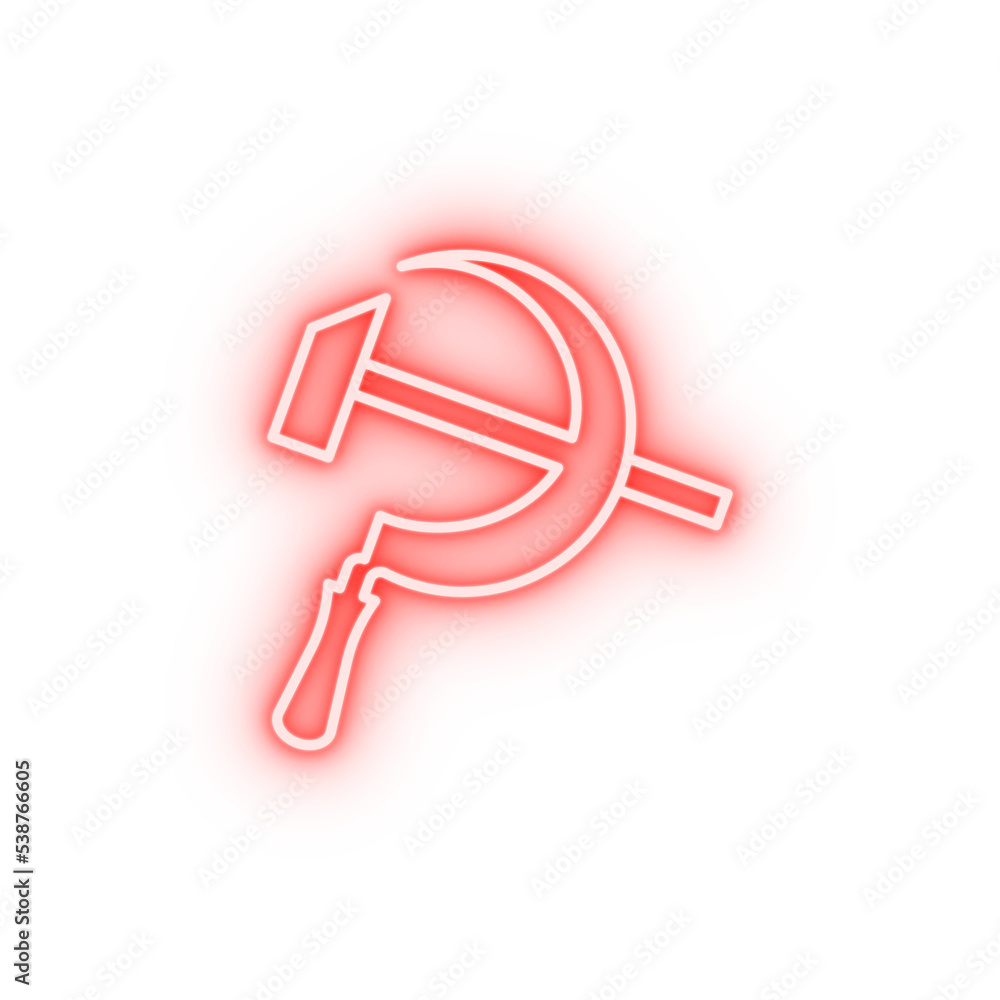 Russian culture sscb logo neon icon Russian culture sscb logo neon icon