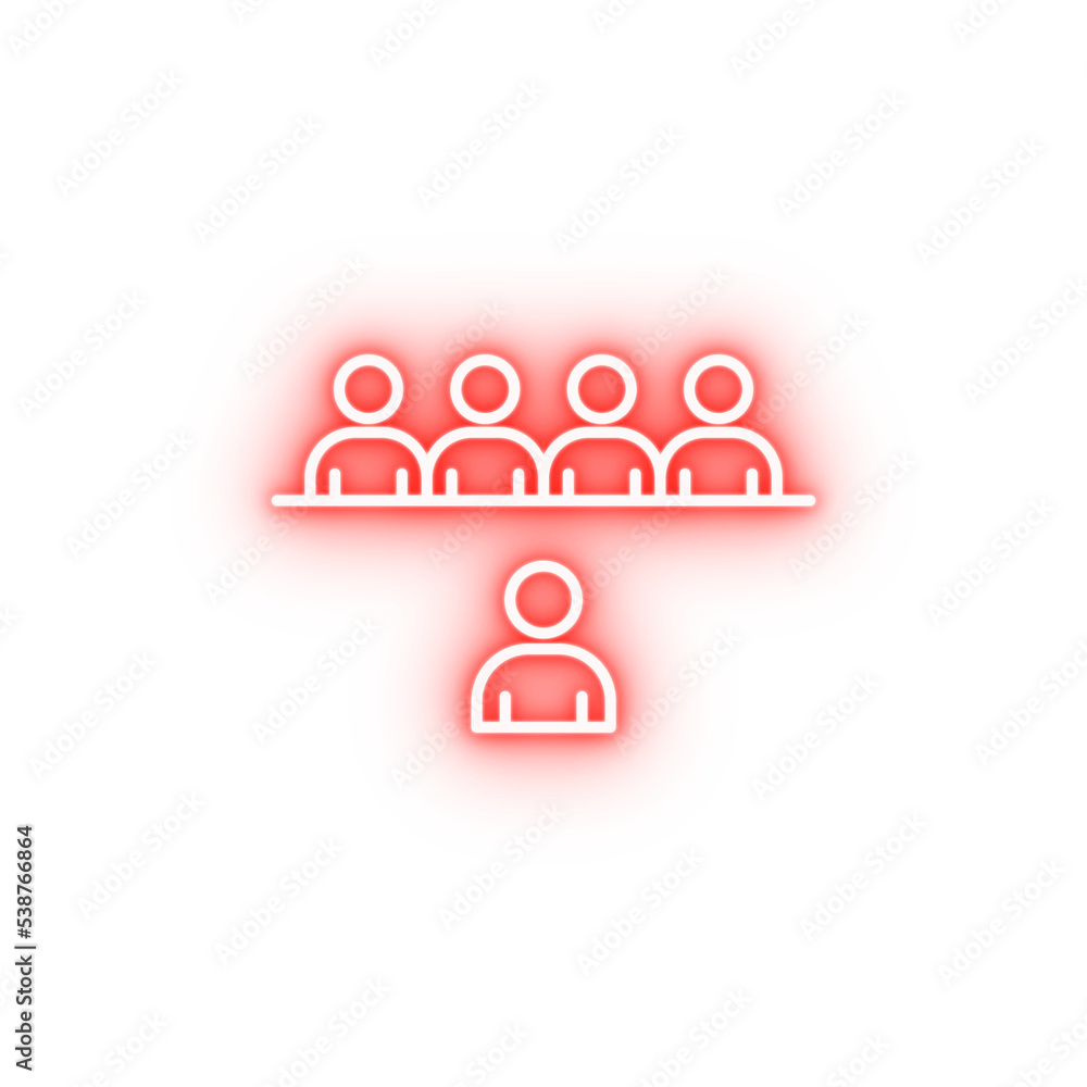 Fototapeta premium contact discussion neon icon