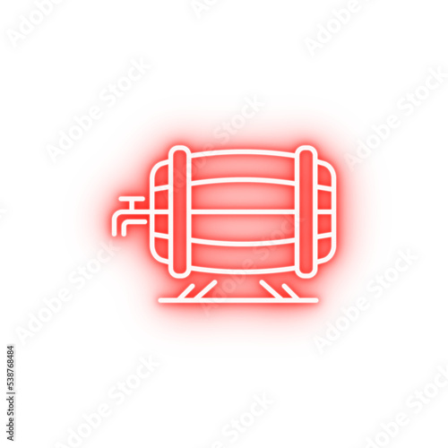 beer Barrel neon icon