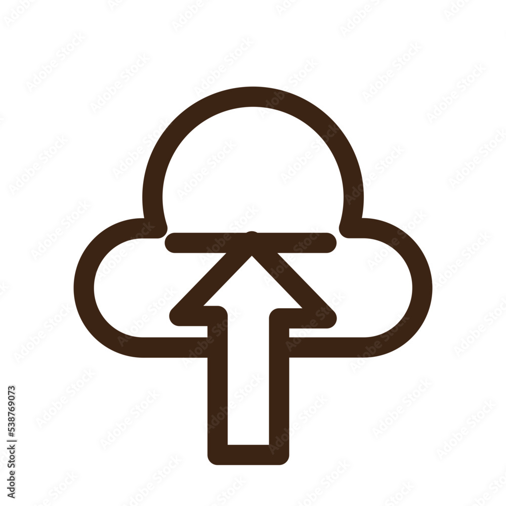 storage upload outline icon storage upload outline icon