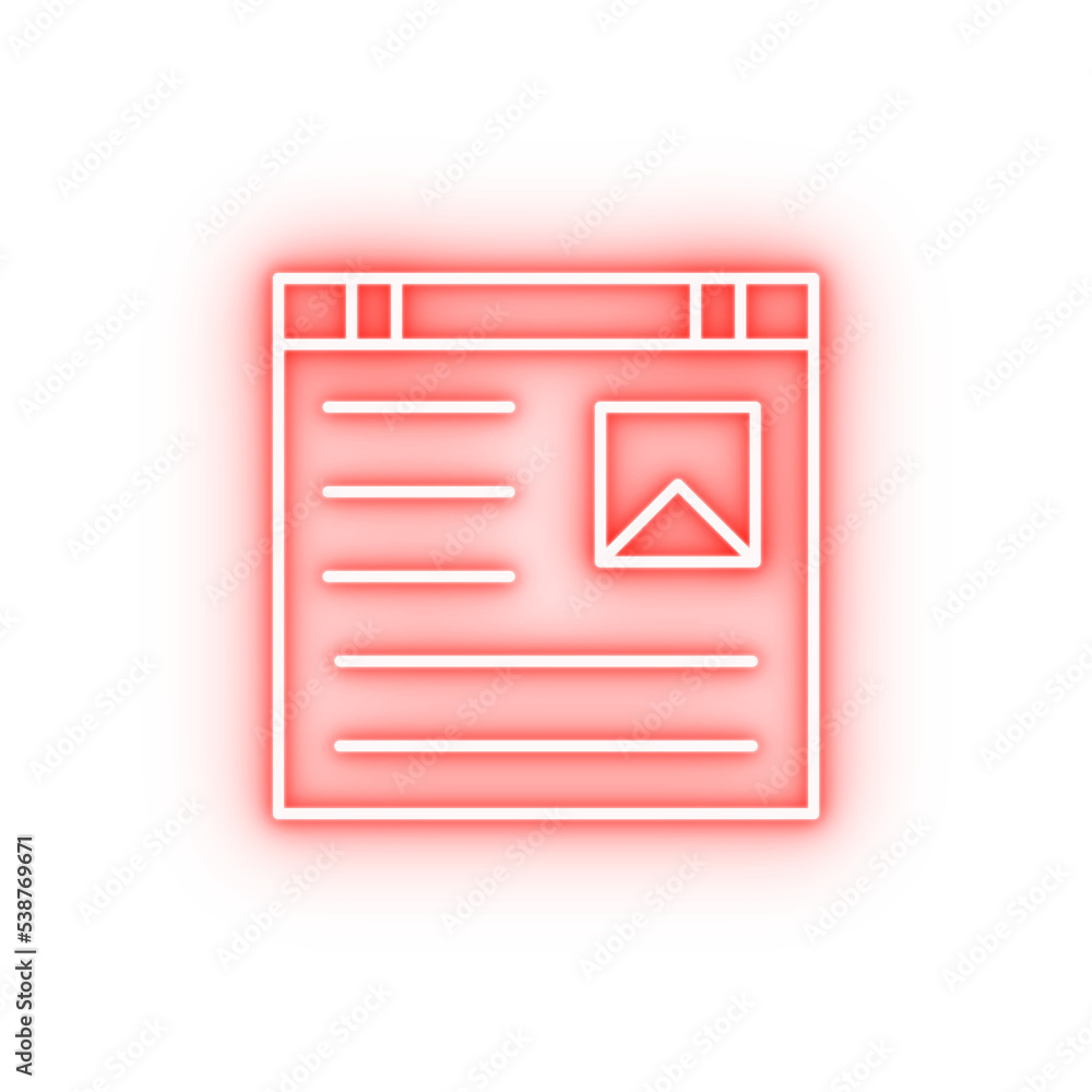 learning technology exam online neon icon learning technology exam online neon icon