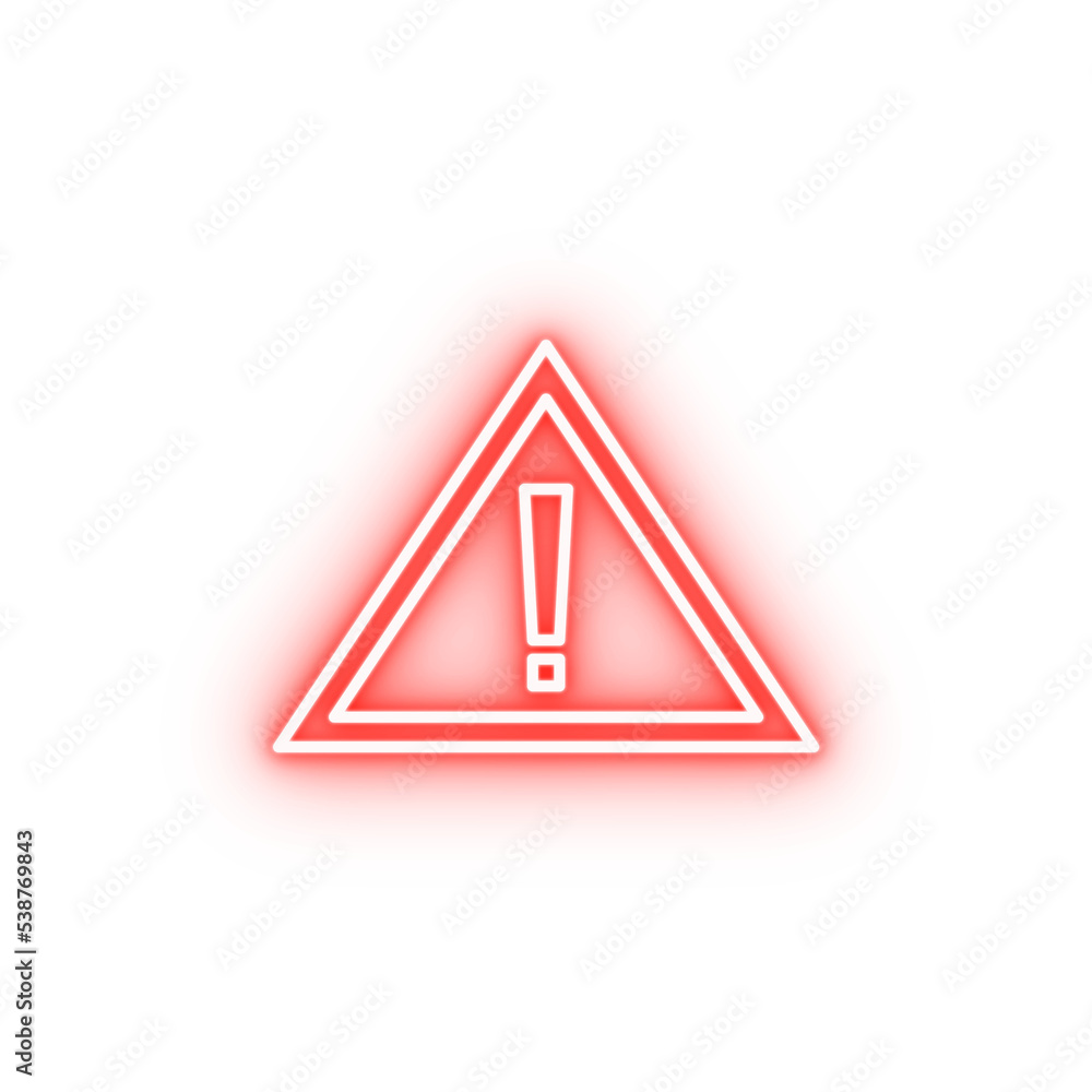 token of attention outline neon icon token of attention outline neon icon