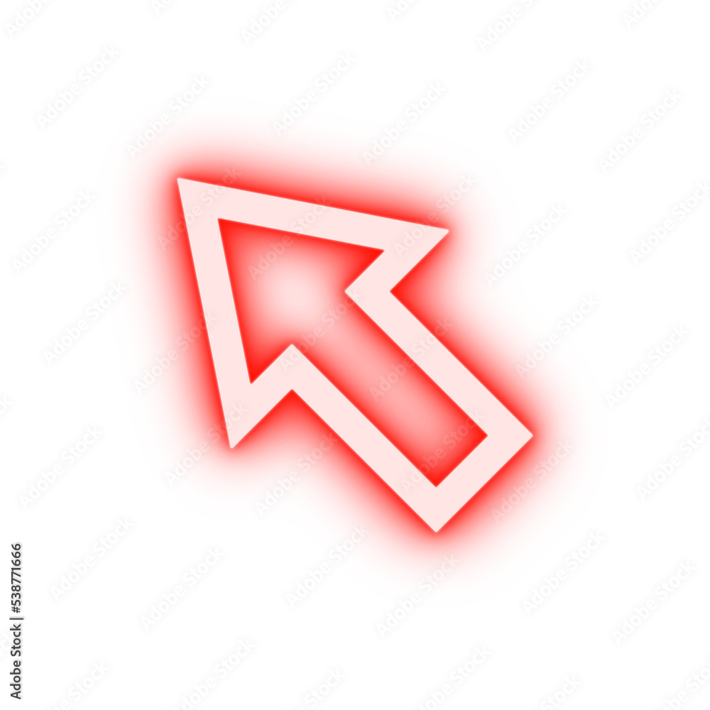 cursor neon icon cursor neon icon