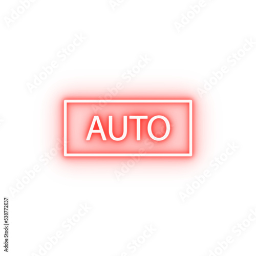 auto neon icon