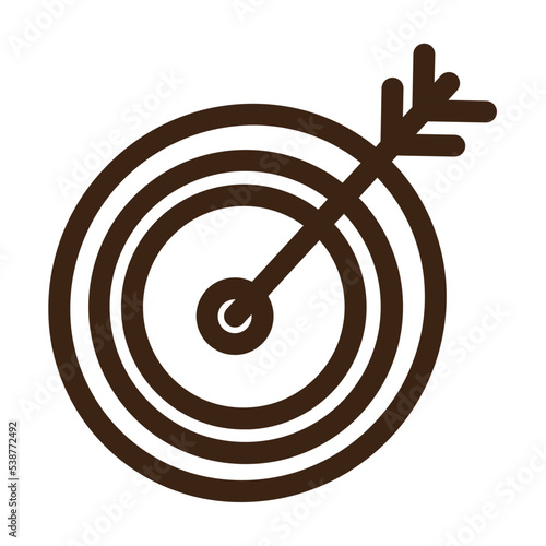 hit success target outline icon