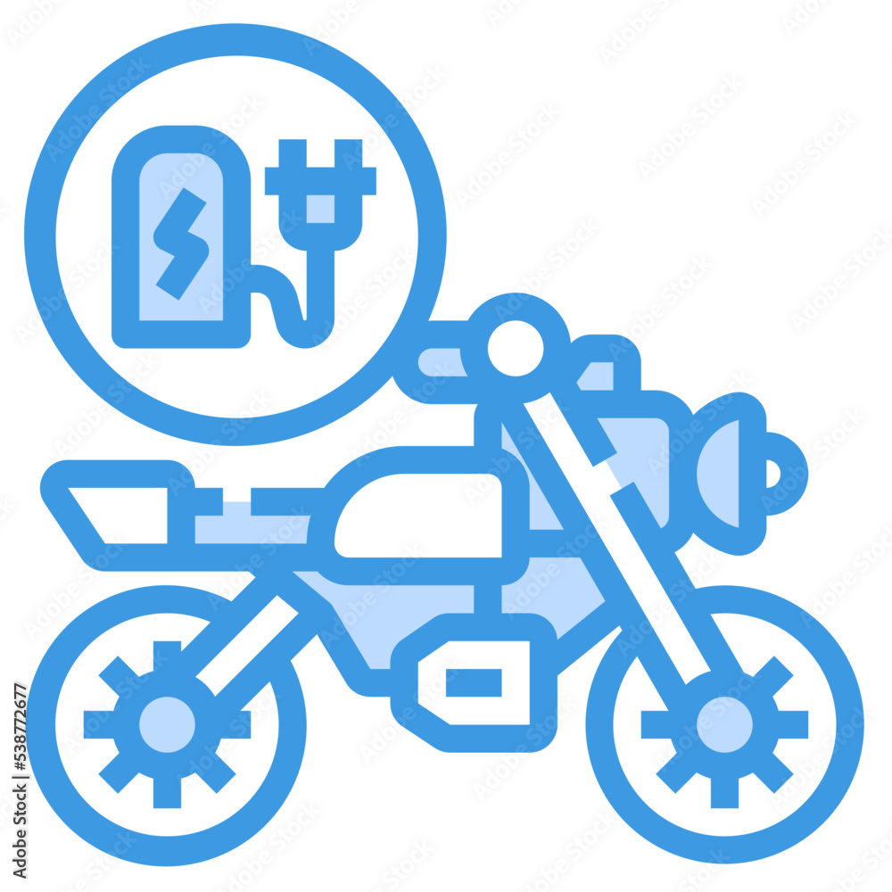 Charge blue outline icon Charge blue outline icon