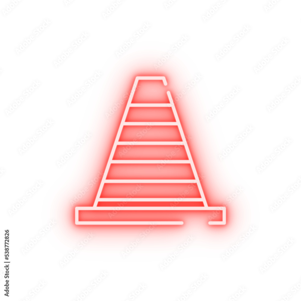 cone neon icon cone neon icon