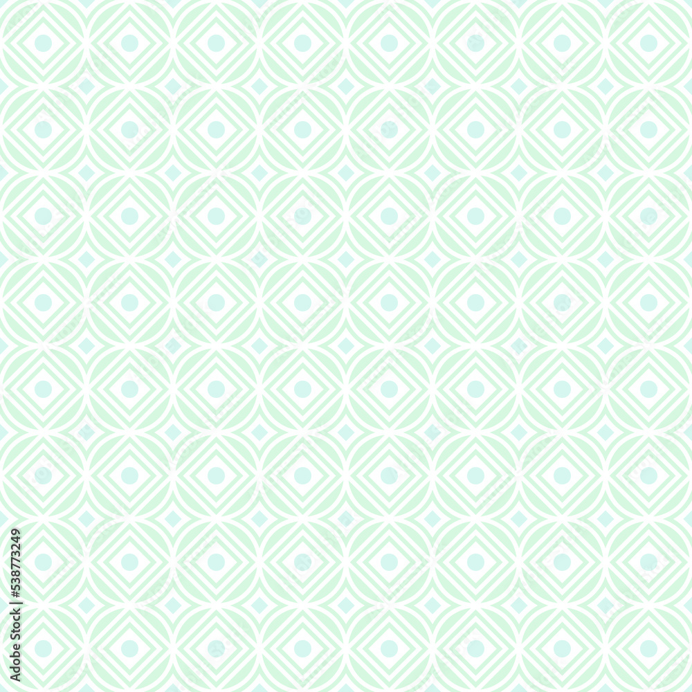 Circle and square seamless pattern. Abstract geometric background.