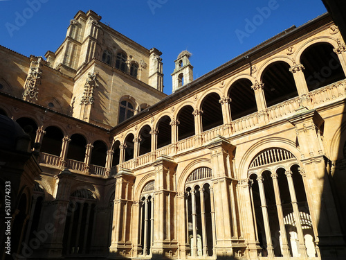 The Cloister of St. Stephen's Convent (Convento de San Esteban) in Salamanca, SPAIN