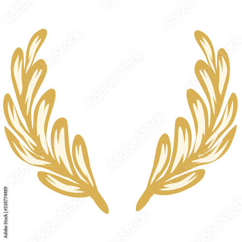 Gold Leaves Coat of Arms