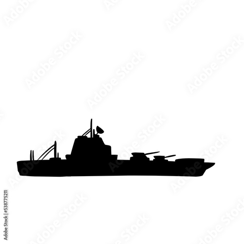 warship silhouette