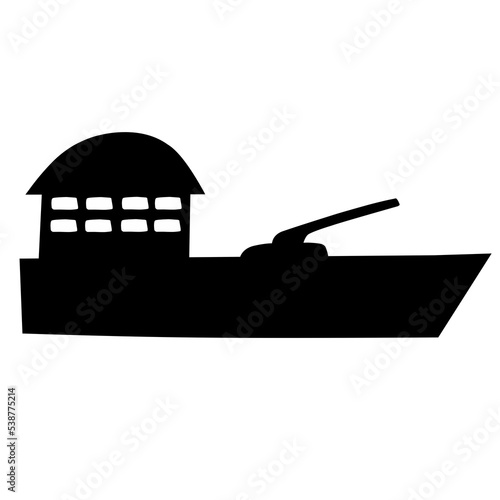 warship silhouette