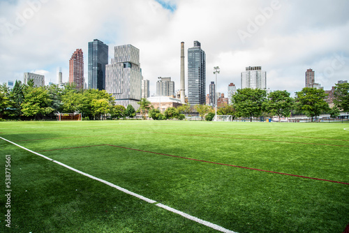Photography Soccer field in the park