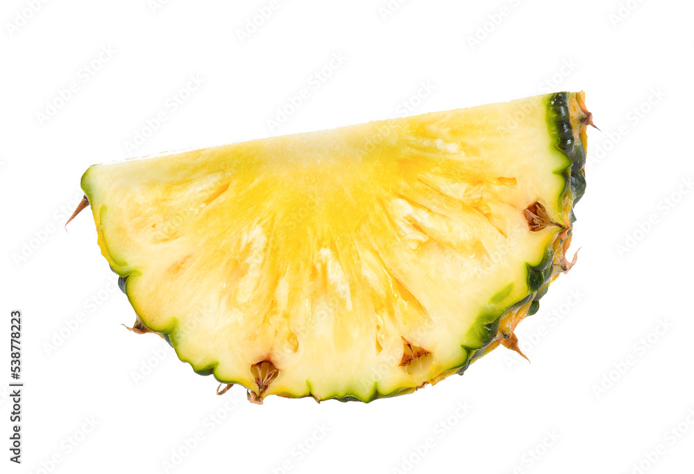 pineapple font view isolated on transparent png - obrazy, fototapety, plakaty 