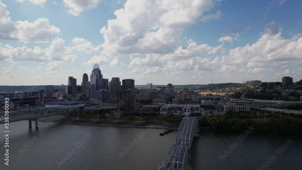Cincinnati Ohio USA, Aerial View of Cityscape Skyline, Panorama Cincinnati Ohio USA, Aerial View of Cityscape Skyline, Panorama