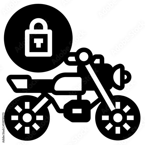 padlock glyph icon