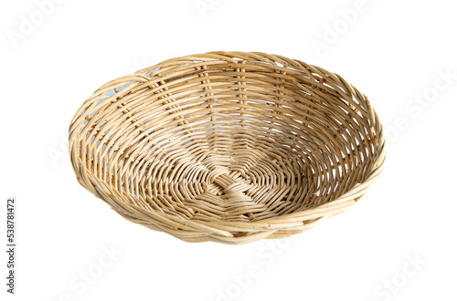 Weave basket, small handicrafts, bamboo raw materials Weave together, forming a dish-like appearance. Multipurpose Bamboo Basket.