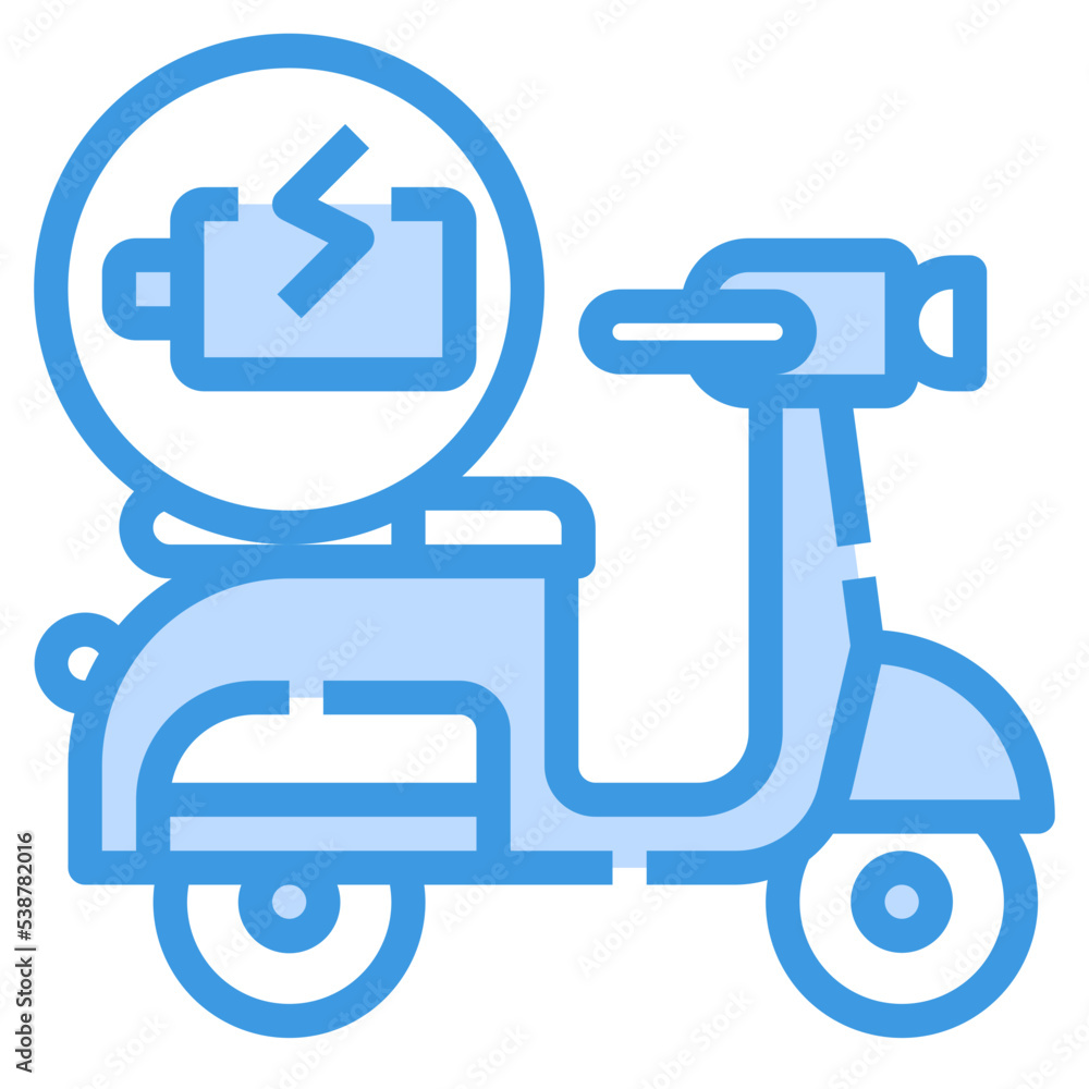 Charging blue outline icon Charging blue outline icon