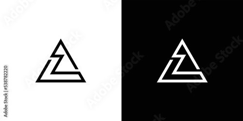 Cool and modern AZ logo design