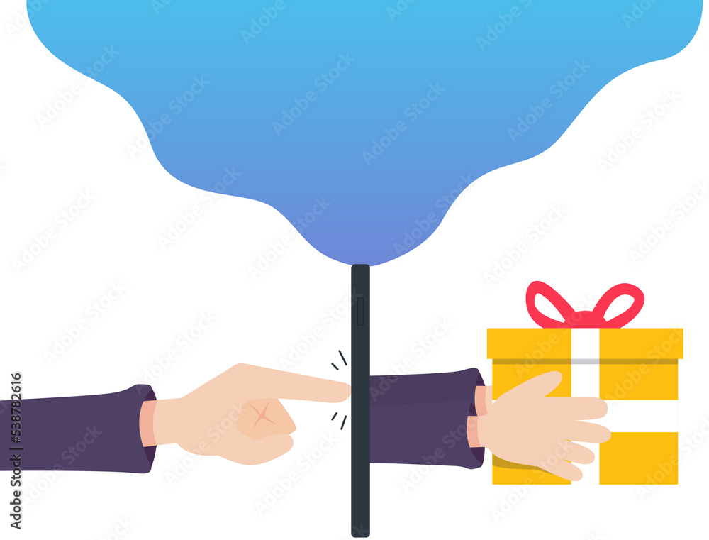 Obraz premium Flat Hand Isolated icons Flat Color illustration Png #63