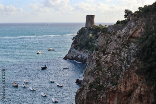 Praiano - Torre Asciola dalla strada costiera photo