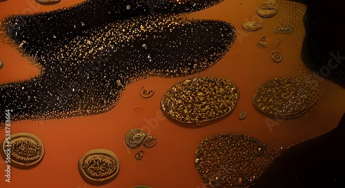 Cracked surface of dry ground. Liquid Art