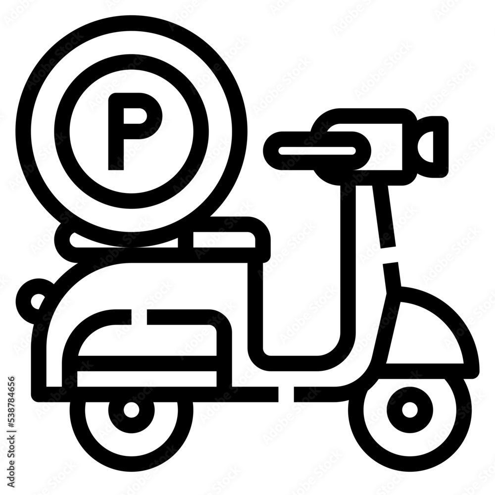parking outline icon parking outline icon