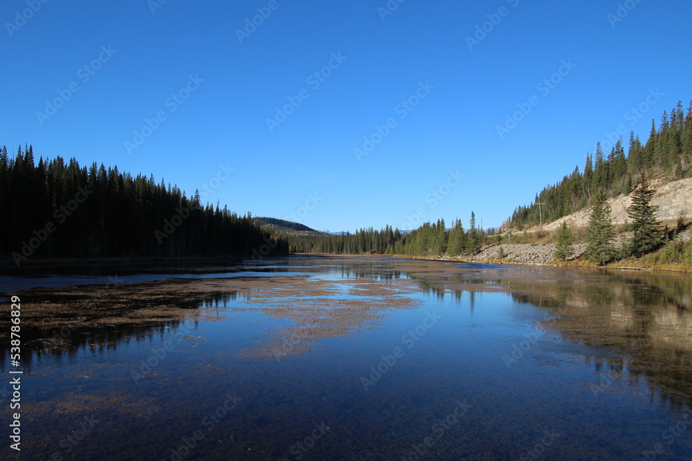 Fototapeta premium October On The Water, Nordegg, Alberta