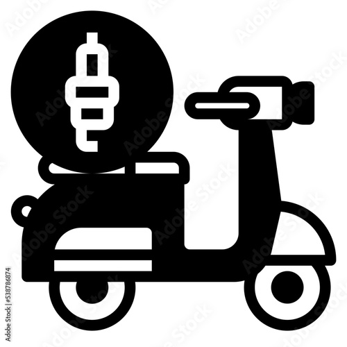 Ignition glyph icon
