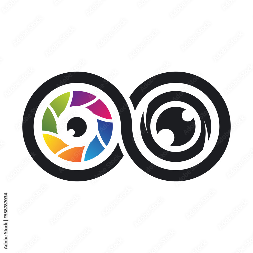Camera icon vector logo design Camera icon vector logo design