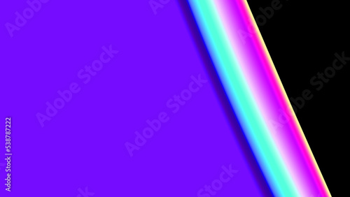 Abstract purple light spectrum with black backdrop