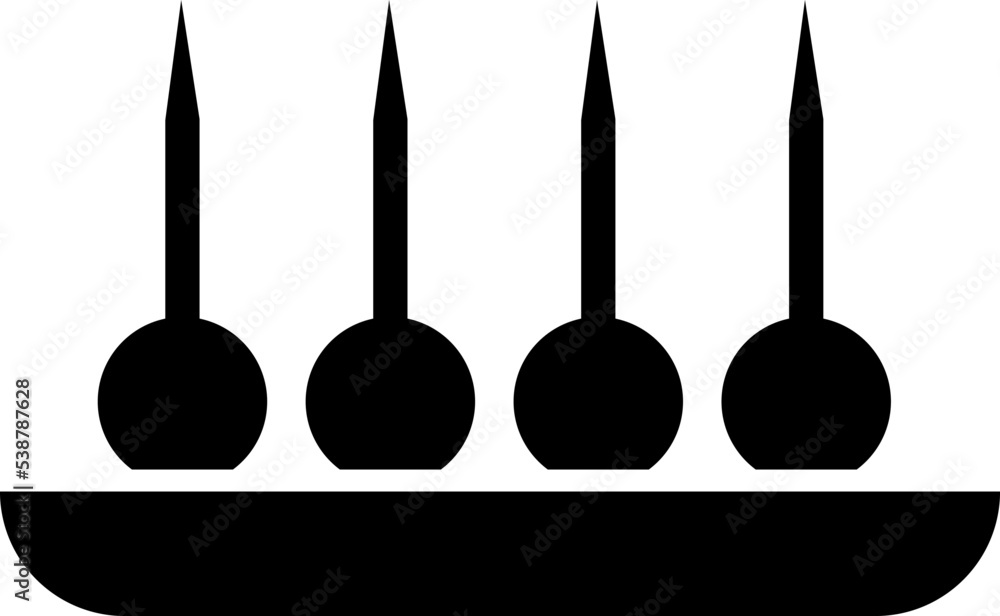 Canape icon, appetizer logo isolated on a white background.eps Canape icon, appetizer logo isolated on a white background.eps