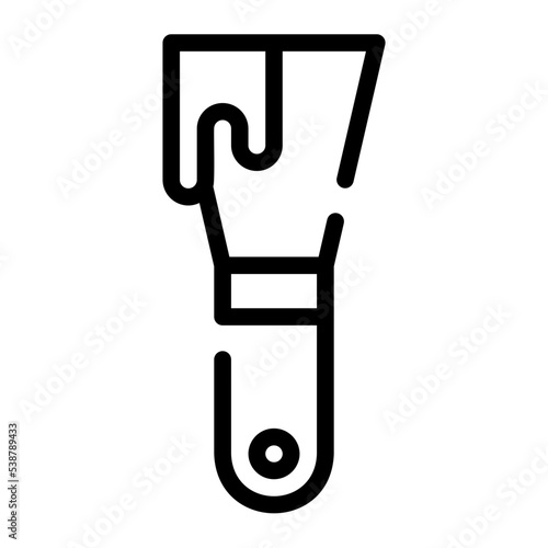 scraper line icon